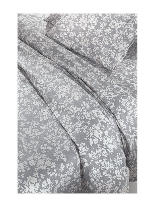 Guy Laroche Sheet Sets Queen Flannel 240x265cm. Odett Gray 4pcs