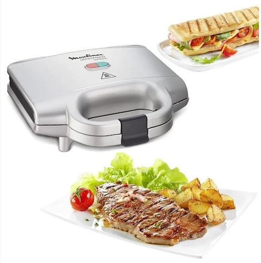 Τοστιέρα για 2 Τοστ 700W Inox