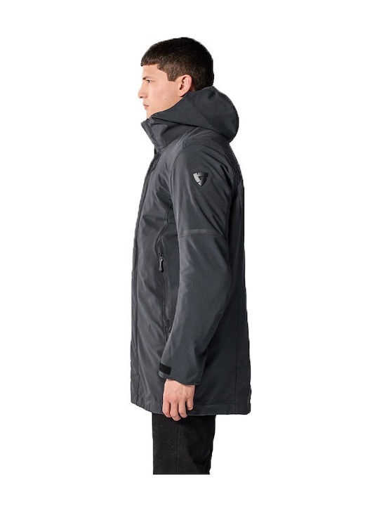 Rev'IT Trafalgar 2 H2O Herren Motorradjacke Softshell 4 Jahreszeiten Wasserdicht Dark Blue