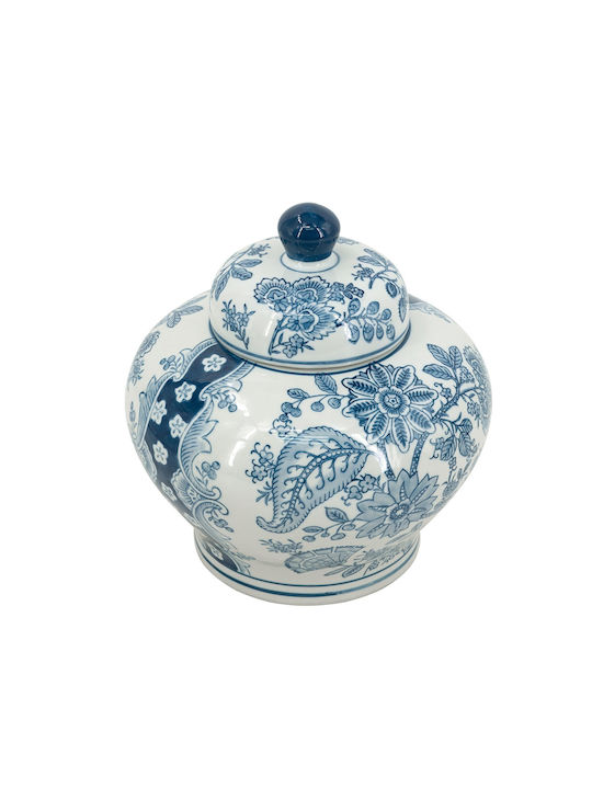 Artekko Decorative Vase Melania White 23x23x23cm