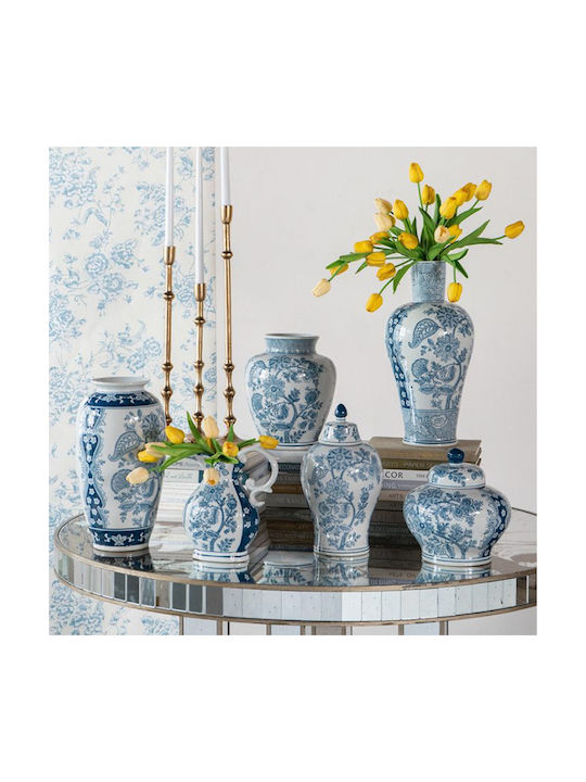 Artekko Decorative Vase Melania White 23x23x23cm