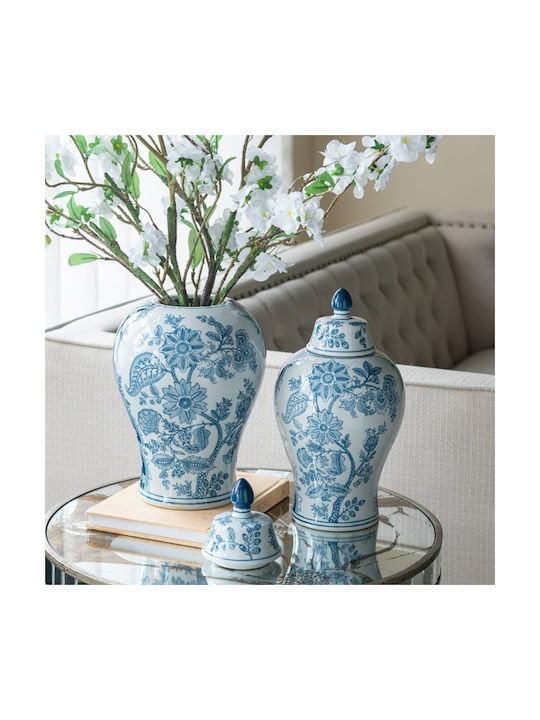 Artekko Decorative Vase Melania White 18x18x32cm