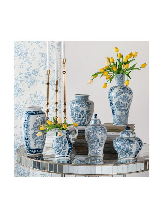 Artekko Decorative Vase Melania White 20.5x20.5x43cm