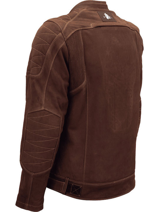 Urban Nubuck Мъжко Мотоциклетно яке Кожено Бежов