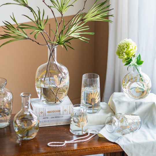 Artekko Decorative Vase Aphelios Transparent 20x20x32cm