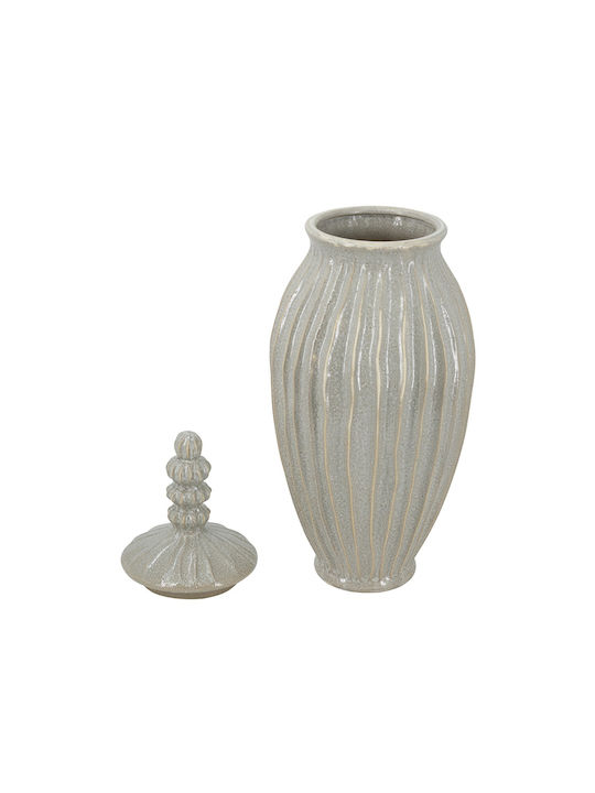 Artekko Vază Decorativă Ceramică Akali Bej 25.5x25.5x65cm 1buc