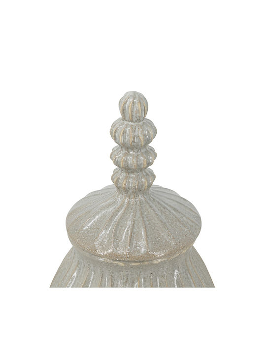 Artekko Vază Decorativă Ceramică Akali Bej 25.5x25.5x65cm 1buc
