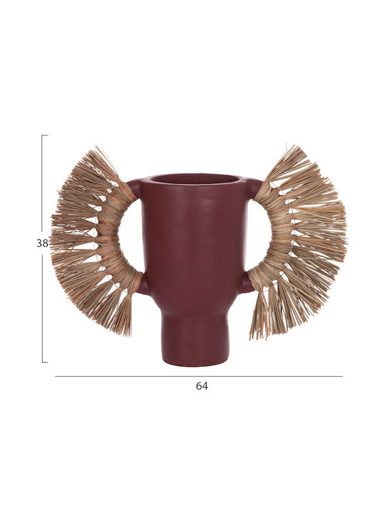 Freebox Decorative Vase Red 64x22x38cm