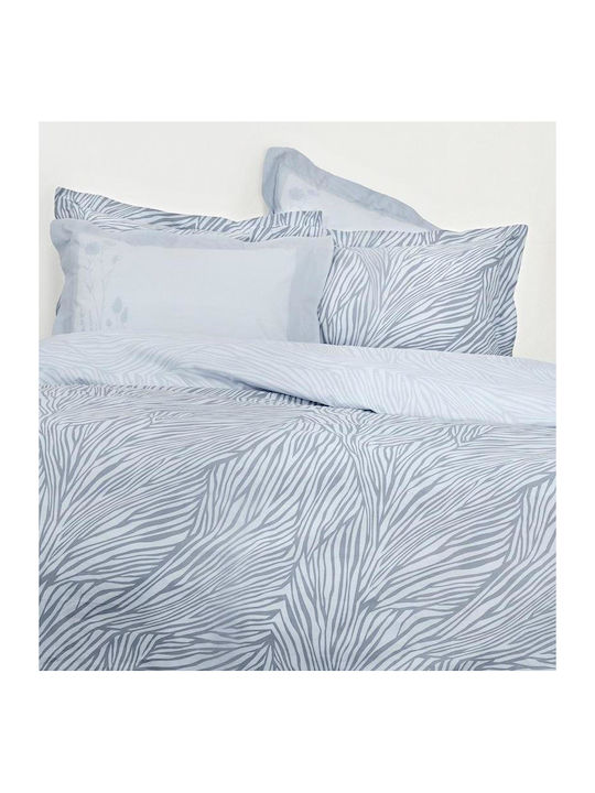 Nima Bettdecke Großes Doppelbett 220x240cm Mocca Blue, Grey
