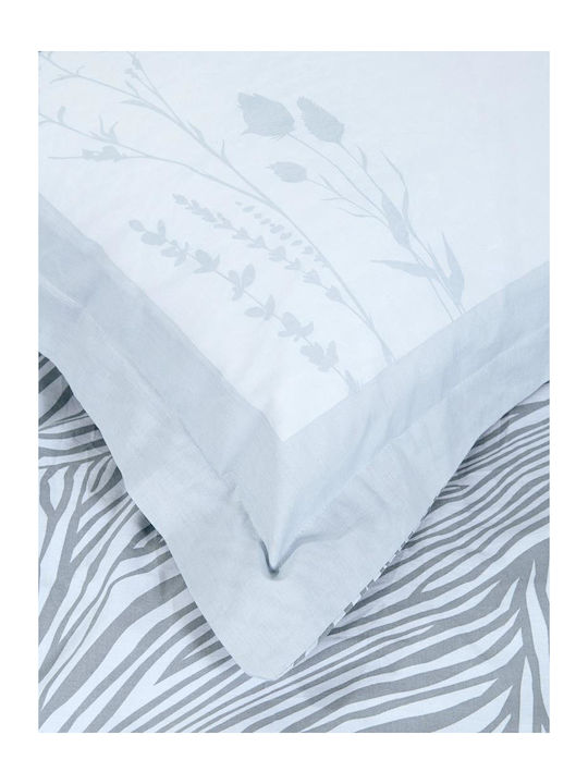 Nima Bettdecke Großes Doppelbett 220x240cm Mocca Blue, Grey