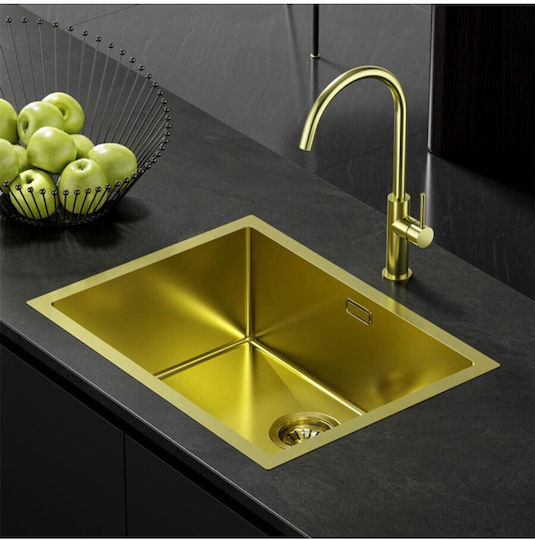 Karag BK6045 Ένθετος Inox Brushed Μ60xΠ45cm Χρυσός