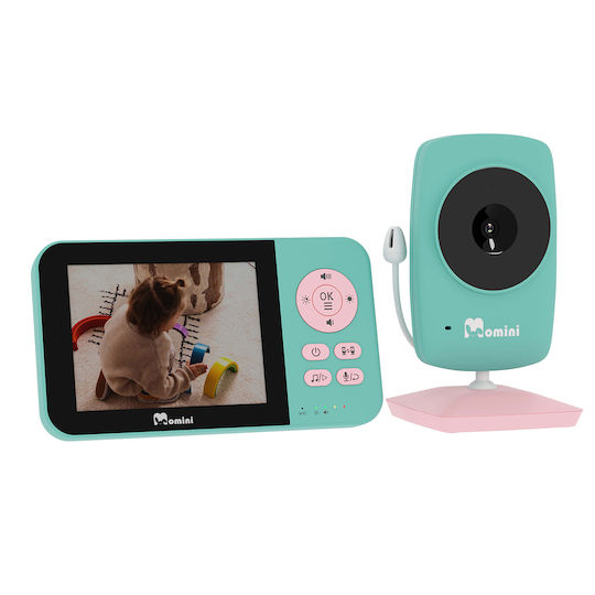 Momini Blissview Drahtlose Babyüberwachung , Zwei-Wege-Kommunikation & Schlaflieder
