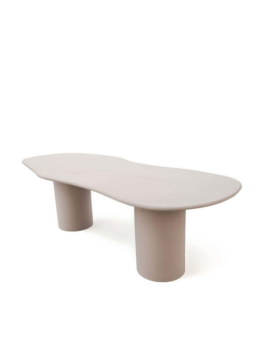 Maranola Трапезна Маса Дървена Бежова 200x96x76см