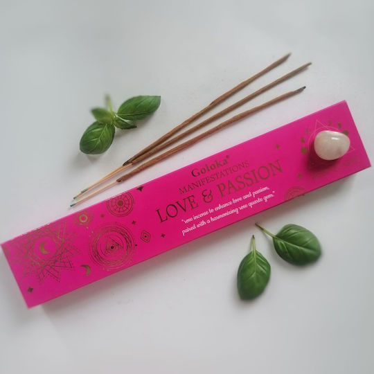Goloka Duftstäbchen mit Duft Rose