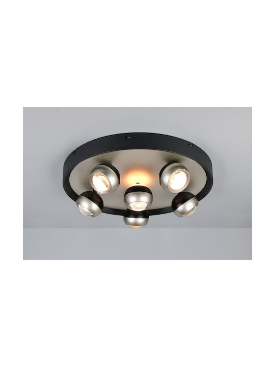 Trio Lighting Orbit Deckenleuchte Silber