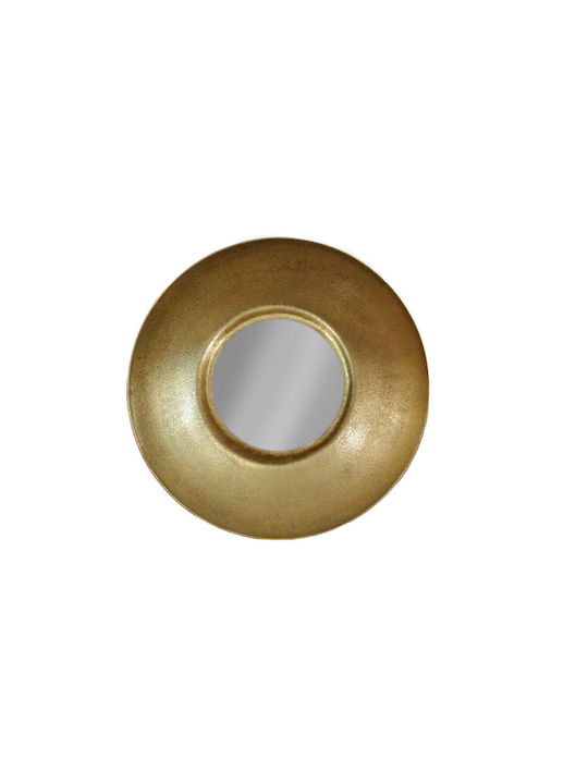 Liberta Ojo Wall Mirror with Yellow Aluminum Frame Diameter 49cm 1pcs