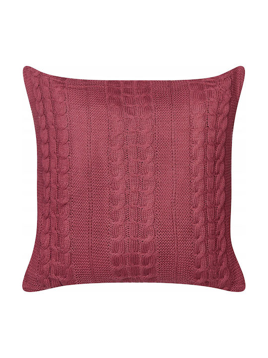 Beliani Perna de Canapea Cadetia Burgundy 45x45 cm