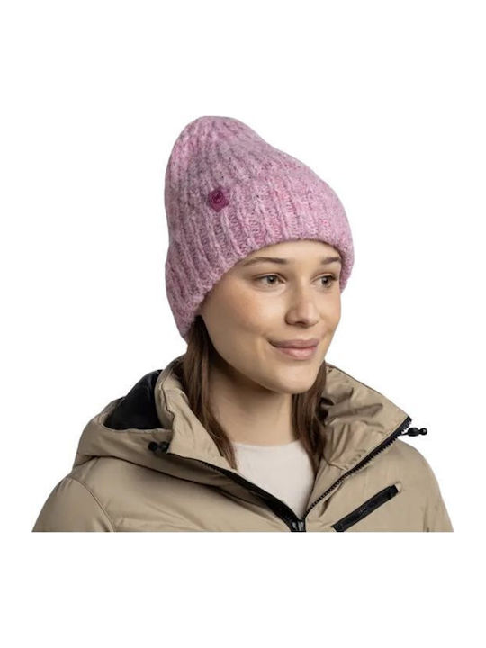 Eyla Beanie Unisex Fleece Σκούφος Πλεκτός σε Μωβ χρώμα