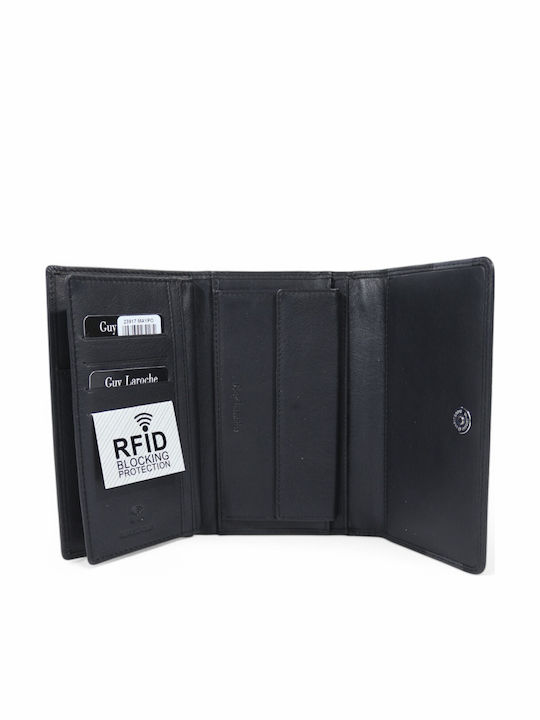 Δερμάτινο Γυναικείο Πορτοφόλι με RFID Μαύρο