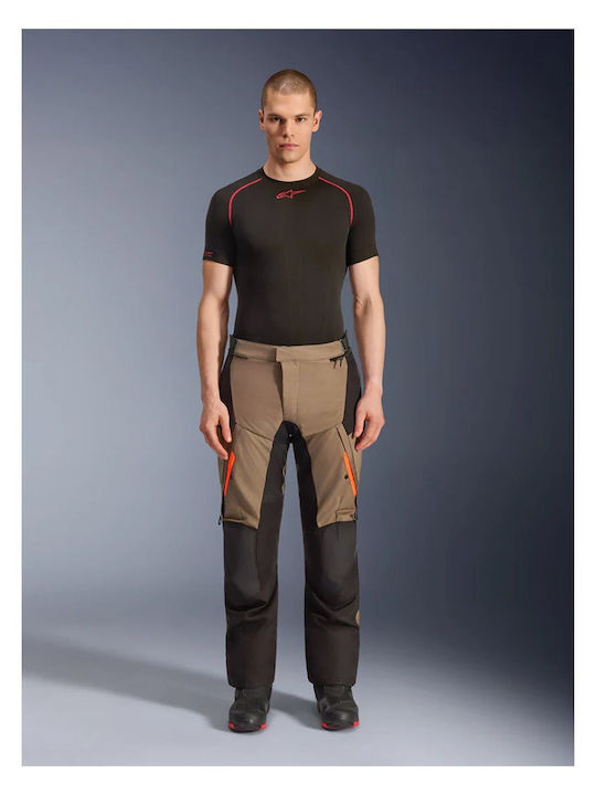 Alpinestars Andes V4 Drystar Men's 4 Season Motorcycle Waterproof Pants Walnut/Black