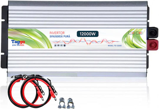 Taggo Invertor Auto Unda sinusoidală pură 6000W pentru Convertirea 24V DC în 220V AC