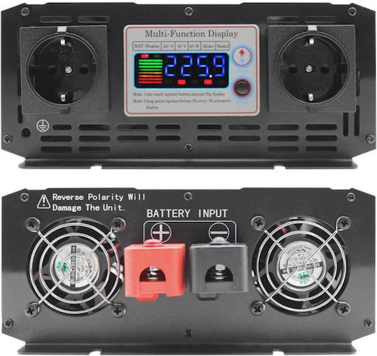 Taggo Invertor Auto Unda sinusoidală pură 6000W pentru Convertirea 12V DC în 220V AC