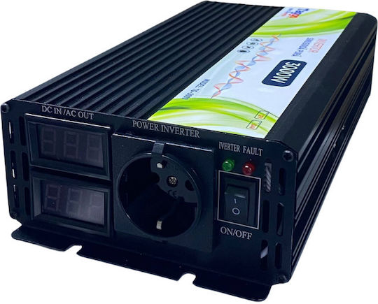 Taggo Car Inverter Pure Sinewave 3000W to Converter 24V DC in 220V AC
