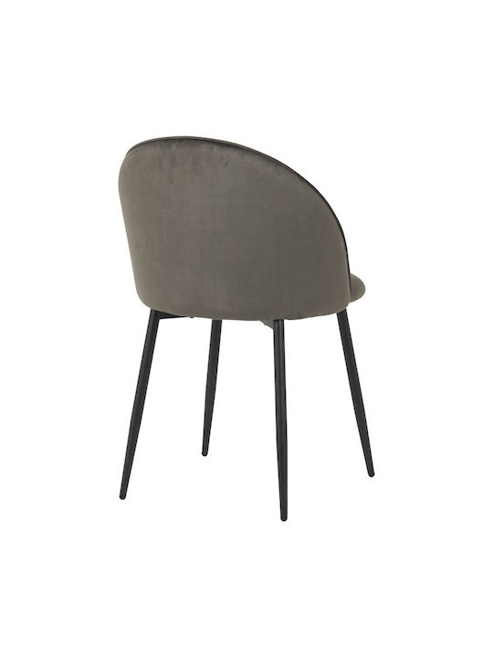 Perch Dining Room Velvet Chair Anthracite 50x43x82cm 2pcs