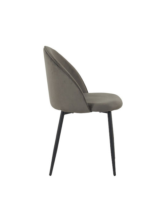 Perch Dining Room Velvet Chair Anthracite 50x43x82cm 2pcs