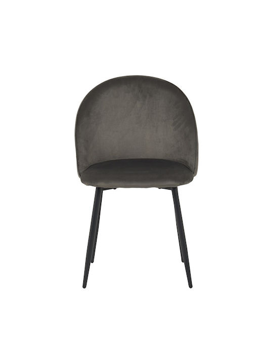 Perch Dining Room Velvet Chair Anthracite 50x43x82cm 2pcs
