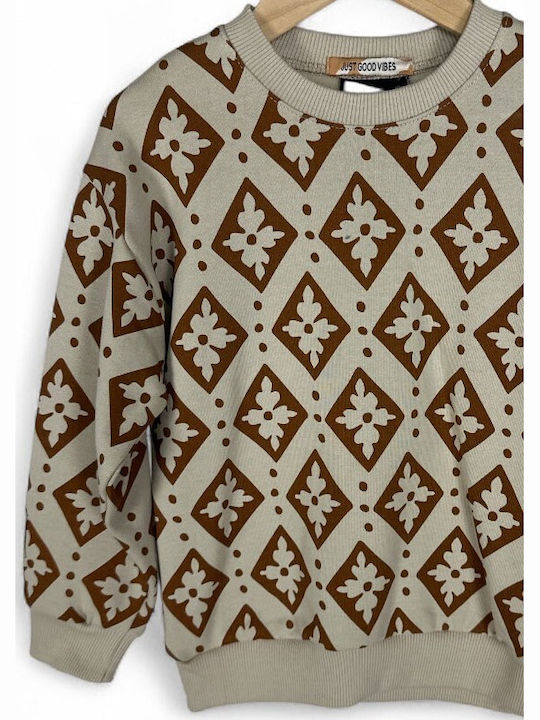 Παιδική Μπλούζα Μακρυμάνικη Brown