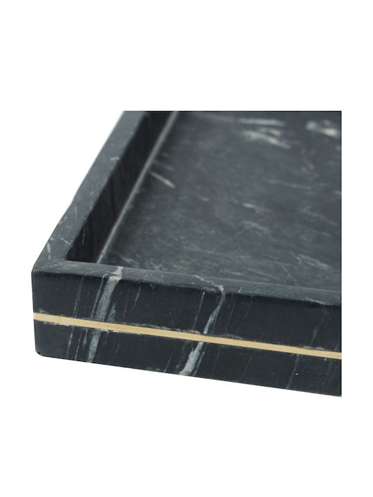 Artekko Marble Rectangular Decorative Tray 35.5x25x4cm