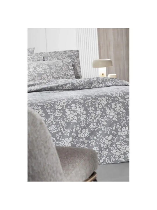 Guy Laroche Cotton Duvet Cover Set 225x245cm King Size With 2 Pillowcases Odett Flannel