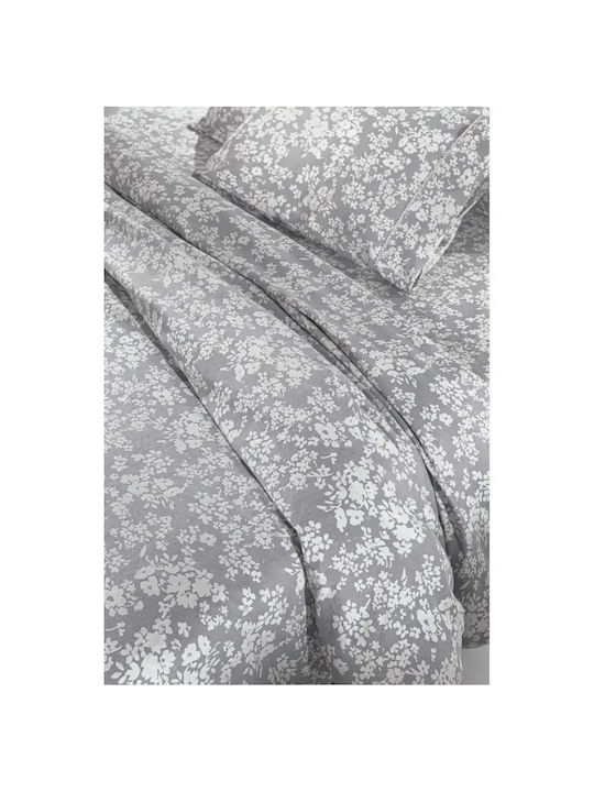 Guy Laroche Cotton Duvet Cover Set 225x245cm King Size With 2 Pillowcases Odett Flannel