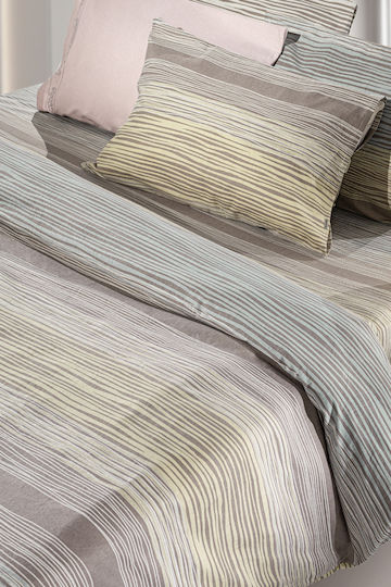 Guy Laroche Cotton Duvet Cover Set 225x245cm Super King with 2 Pillowcases Palma Palma Flannel