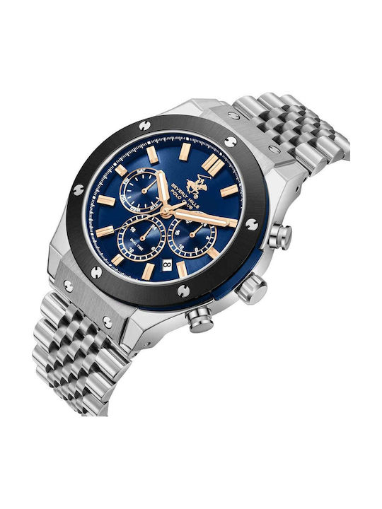 Beverly Hills Polo Club Uhr Batterie mit Metallarmband