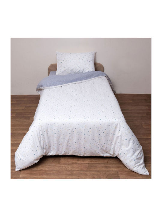 Viopros Cotton Duvet Cover Super King 220x240 White