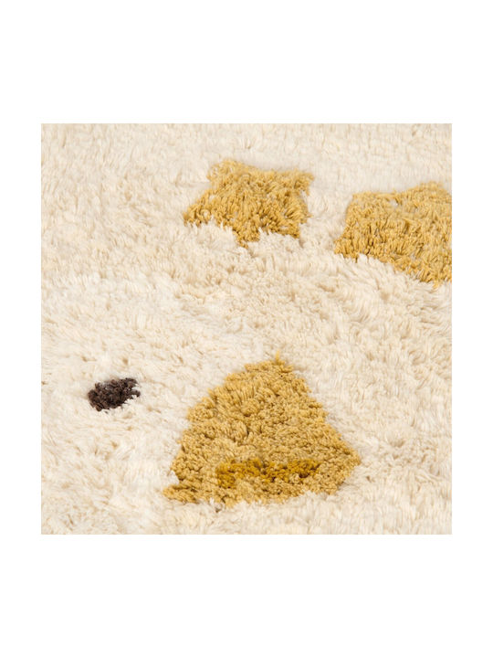 Little Dutch Little Goose Kids Rug Stars Beige Round with Diameter 110cm