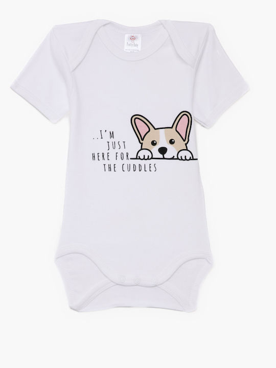 Pretty Baby Bear Baby Bodysuit Set Short-Sleeved White 6pcs