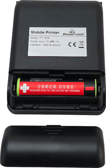 Powertech Θερμικός Εκτυπωτής Αποδείξεων Φορητός USB / Bluetooth