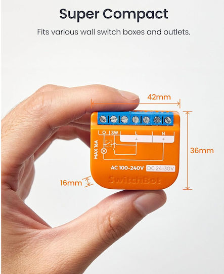 Comutator Inteligent Wi-Fi & Bluetooth 16A 2 Bucăți