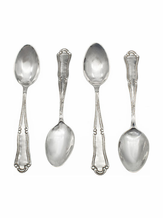 Savvas Design Löffelset Metall Silber 14.5cm 4Stück