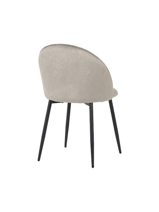 Perch Dining Room Velvet Chair Grey 50x43x82cm