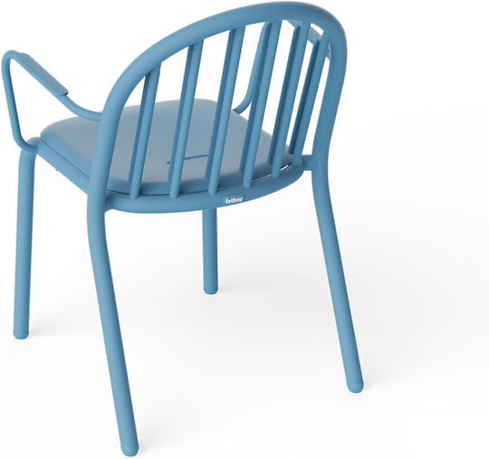 Outdoor-Stuhl Aluminium Wave Blue 2Stück 60x59.5x80.5εκ.