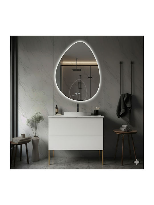 Futura Oglindă de Baie Lumini LED Atingere 60x80cm