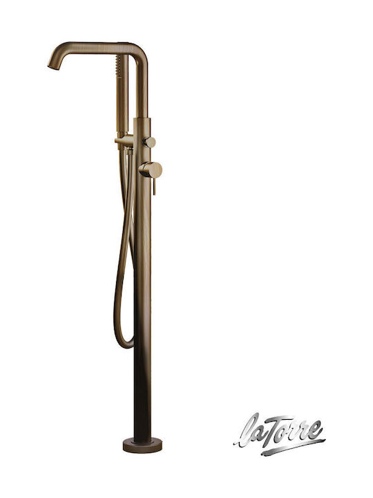 La Torre Elle Mixing Bathtub Shower Faucet Complete Set Bronze La Torre Elle Mixing Bathtub Shower Faucet Complete Set Bronze