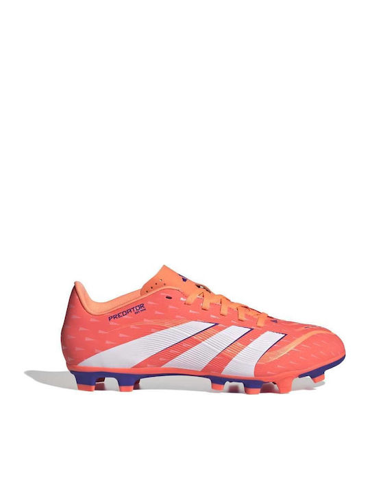 adidas Predator Club Football Shoes with Cleats Orange