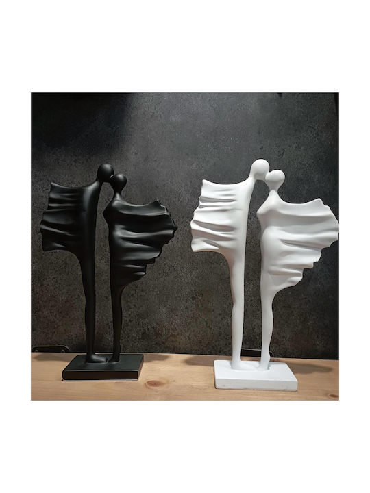 Διακοσμητικό Χώρου Πολυρητίνης Λευκό ‎18x6x28 Cm Ζευγάρι Άνεμος 7218-25121