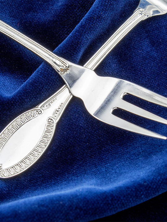Savvas Design Gabel-Set Tabelle Edelstahl Silber 5Stück