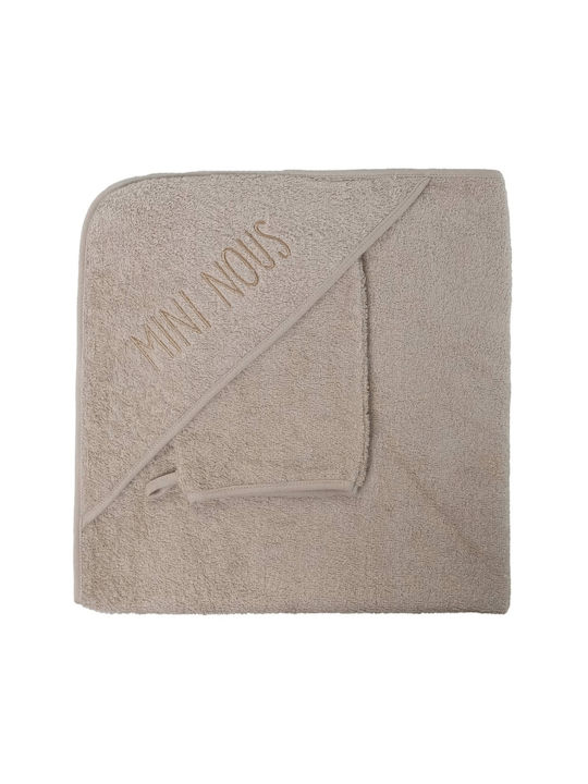 Trois Kilos Sept Room Mosquito Net with Tulle Beige 60x60x260cm